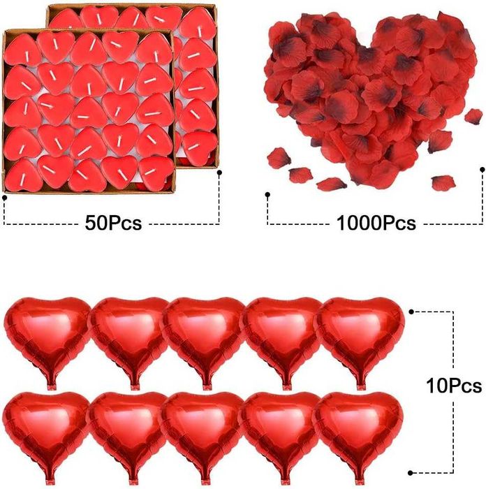 Decoração pedido de casamento / São Valentim / noites românticas  NOVO