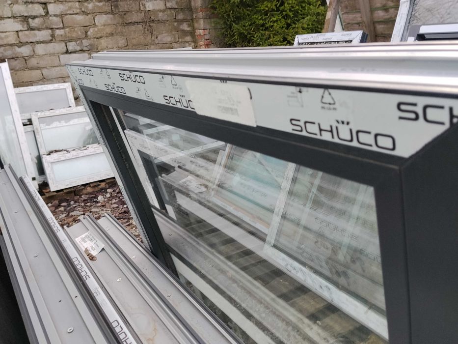 Okno pcv FIX 73/140 antracyt trzy szybowe