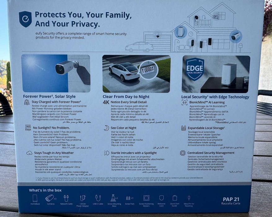 Câmera de vigilância Eufy eufyCam S330 4K