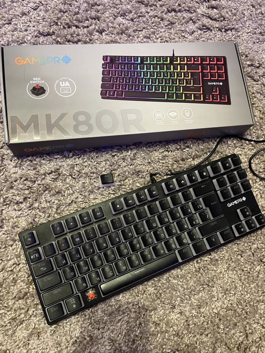 Клавіатура GamePro MK80R Red Switch RGB
