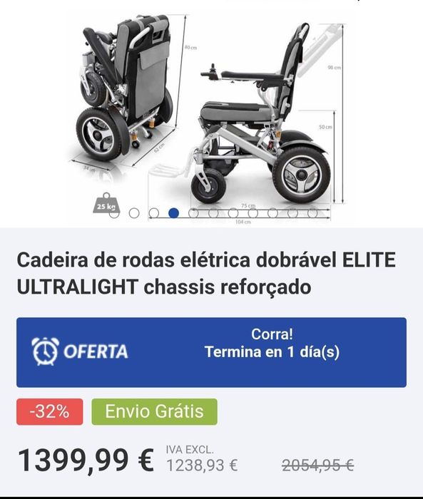 Cadeira elétrica nova