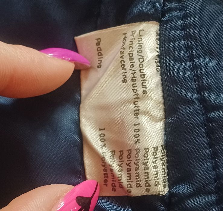 Granatowy kombinezon na szelkach dziecięcy