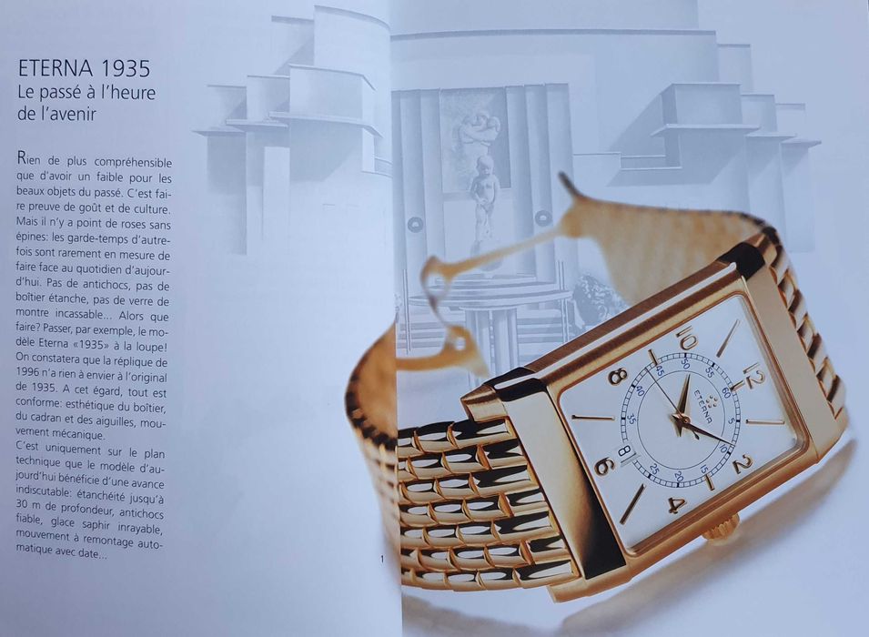 ETERNA-MATIC - 2 Catálogos / Livros Oficiais de Relógios - 2001
