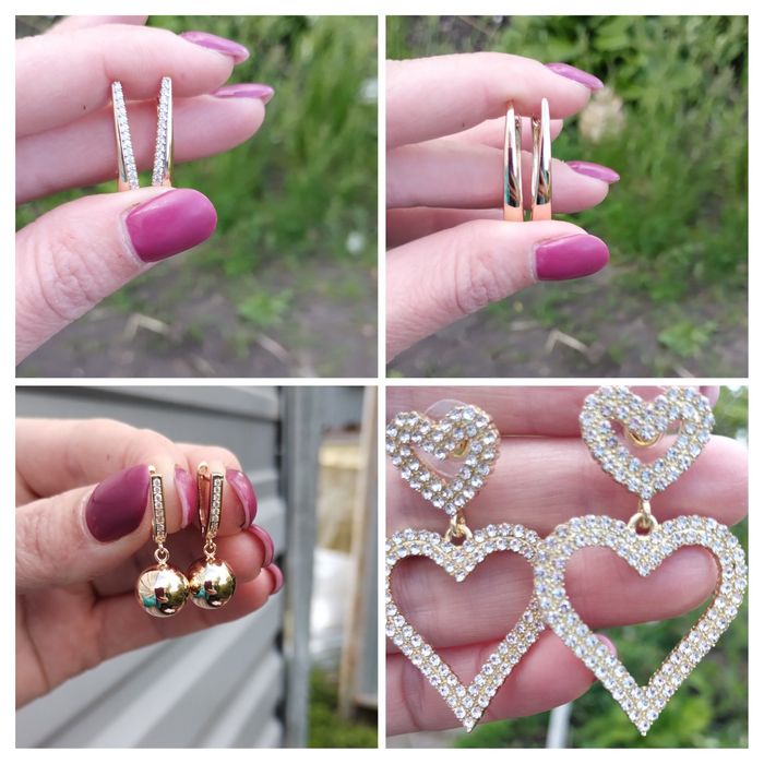 Сережки з медичного золота, ланцюжки, чокери.