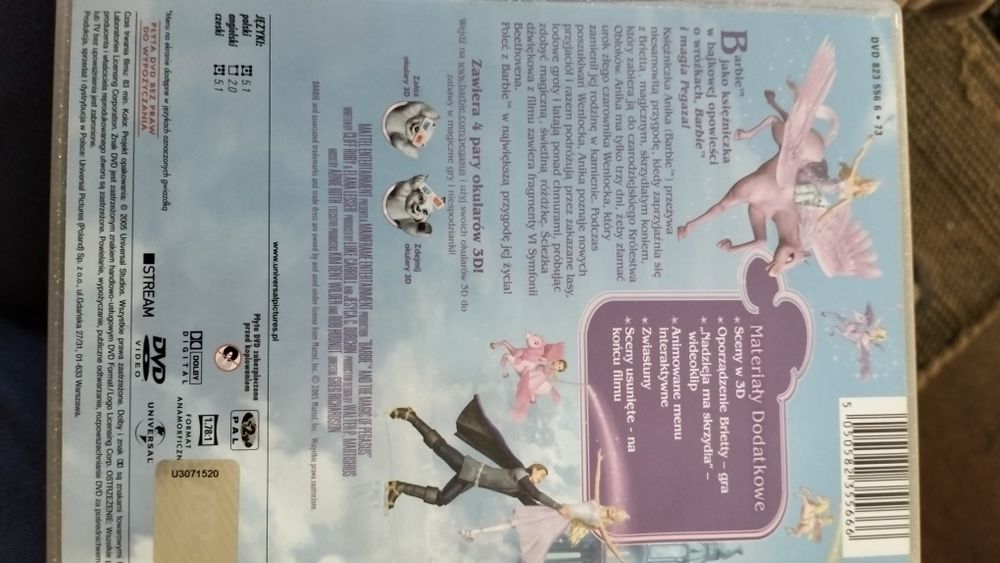 film Barbie i magia Pegaza DVD 3D