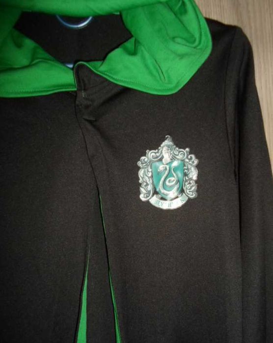 Мантия плащ Slytherin Гарри Поттер рост 136-140