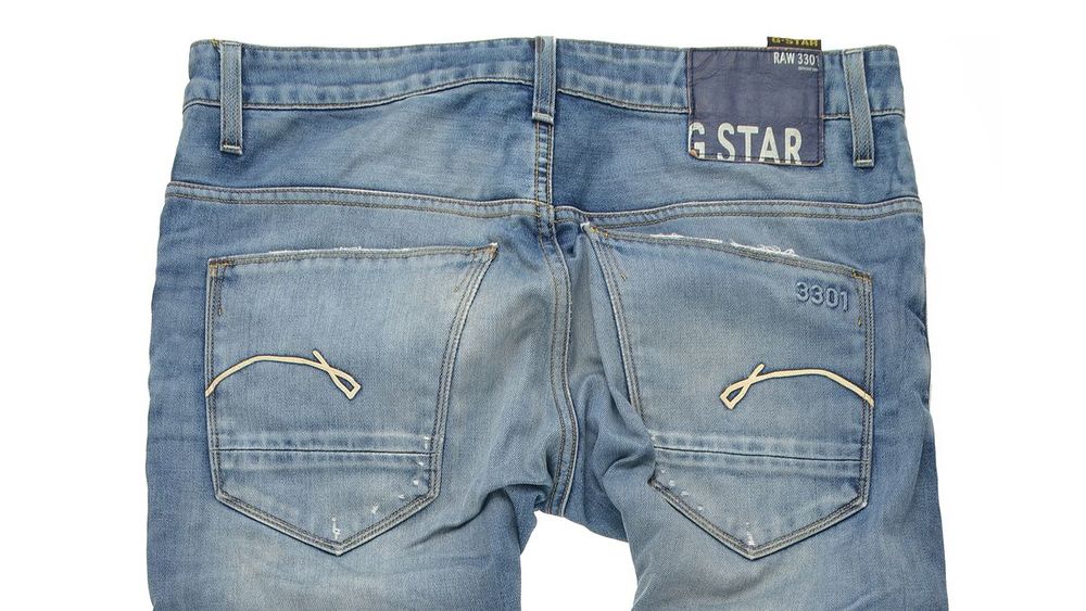 Spodnie G-Star Raw 3301 Slim Tapered W32 L34 Męskie Jeansy Button