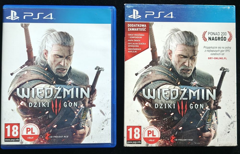 Wiedźmin 3 Dziki Gon PL Dubbing Premierowy Komplet na PS4 + update PS5