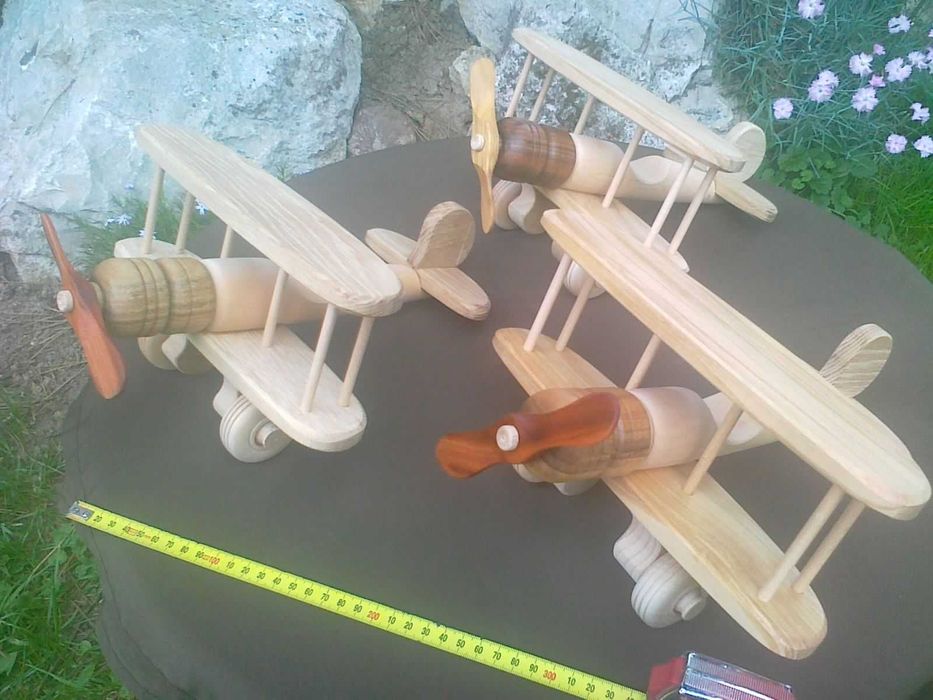 samoloty drewniane nie malowane