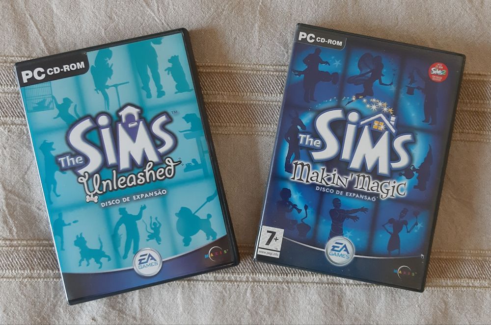 Jogos retro pc SIMS, NASCAR e LEGO