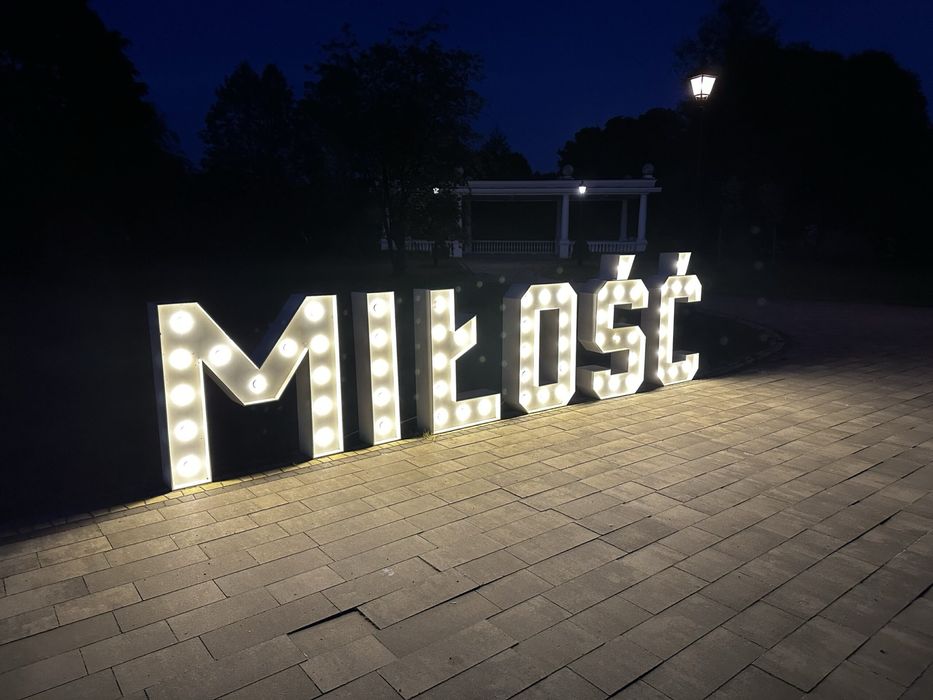 Napis „Miłość” | Hit wesel | Gotowy do pracy