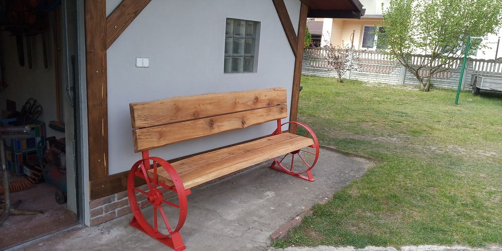 Ławka ogrodowa podstawa oryginalna  masywna