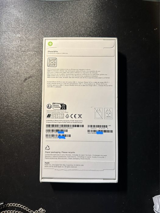 Iphone 18 Pro 512gb Novo (por ativar)