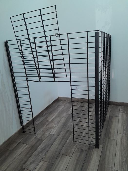 Kojec dla psa zwierząt zamykany narożny klatka