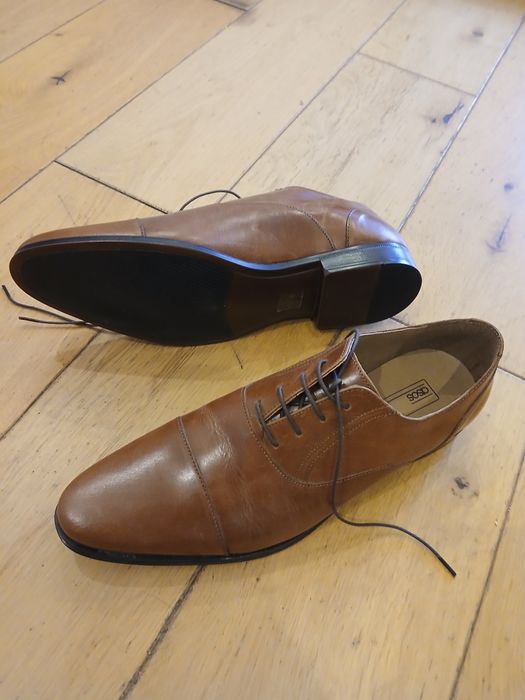 Buty meskie eleganckie wizytowe skorzane marki Asos