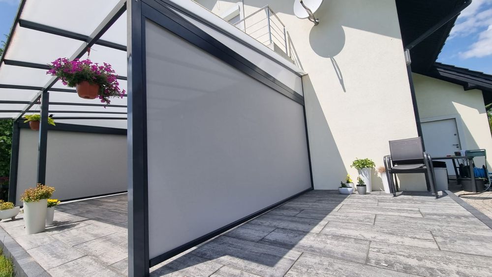 Zadaszenia tarasów aluminium Rolety screen