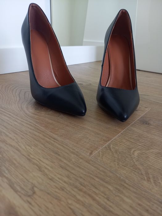 Klasyczne czarne szpilki 12 cm