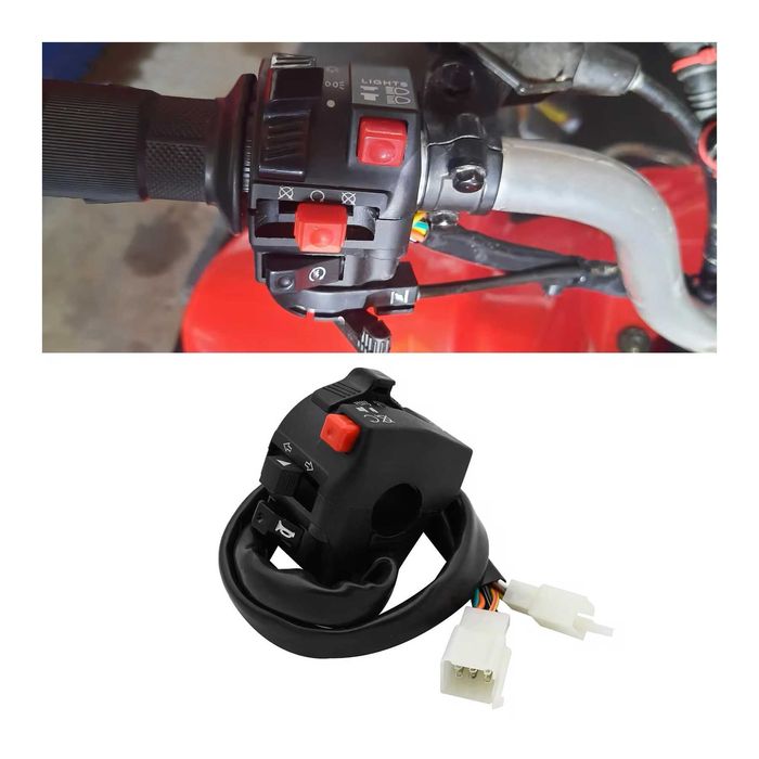 Comutador multifunções arranque elétrico, luzes, piscas e entrada ar