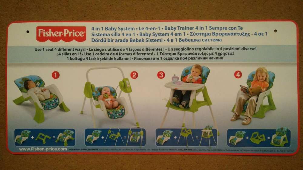 Cadeira Fisher Price 4 em 1