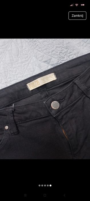 Spodnie czarne r. 38 Zara