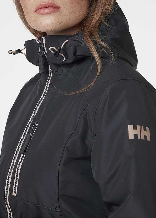 Helly-Hansen 62395 damska długa kurtka Belfast, 980 Ebony, XXL