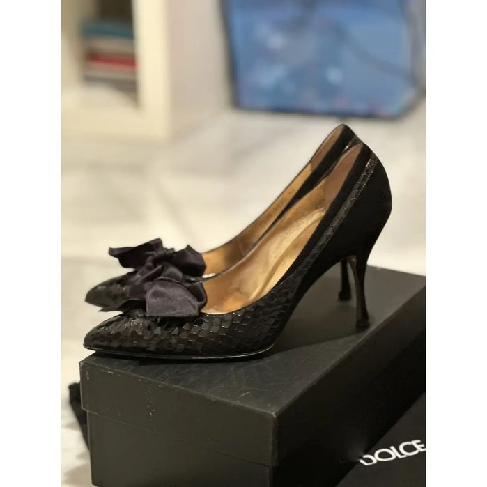 Номерні туфлі з шкіри змії Dolce&Gabbana