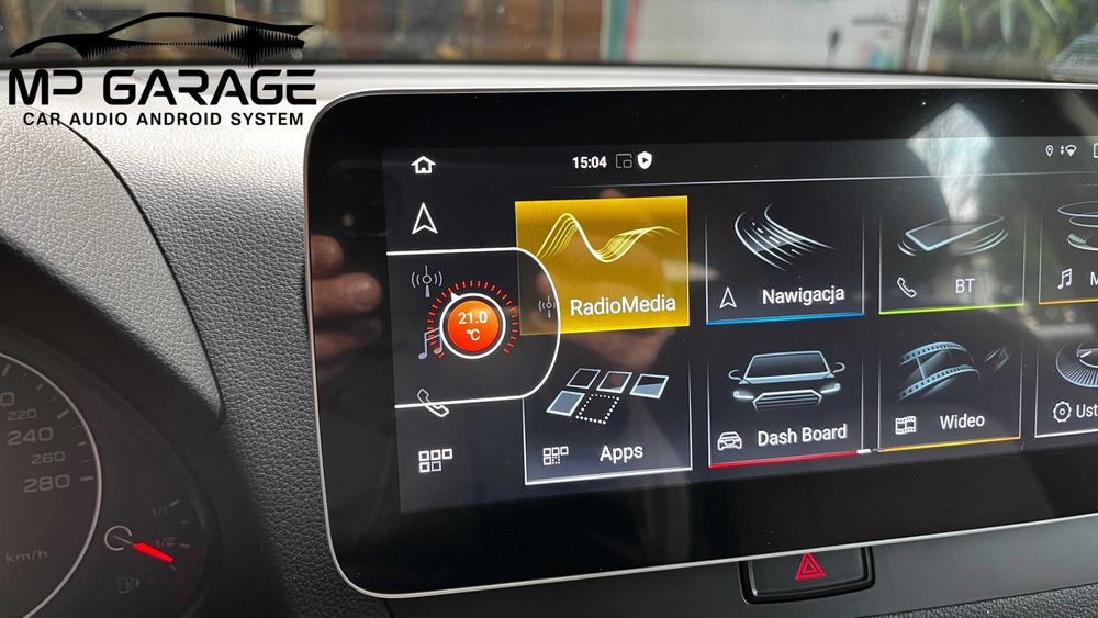 Stacja Multimedialna Audi Q5 Radio Android_14  CarPlay/AA LTE Montaż Gwar.