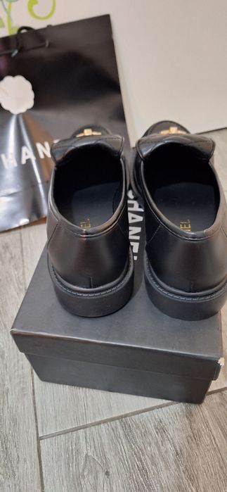 Chanel 39.5  mokasyny