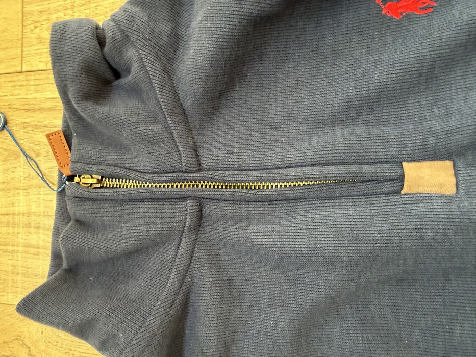 Polo ralph lauren quarter zip azul escuro
