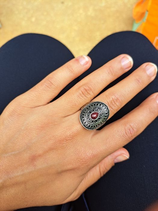 Conjunto 3 Anéis estilo étnico/boémico - Tamanho 16