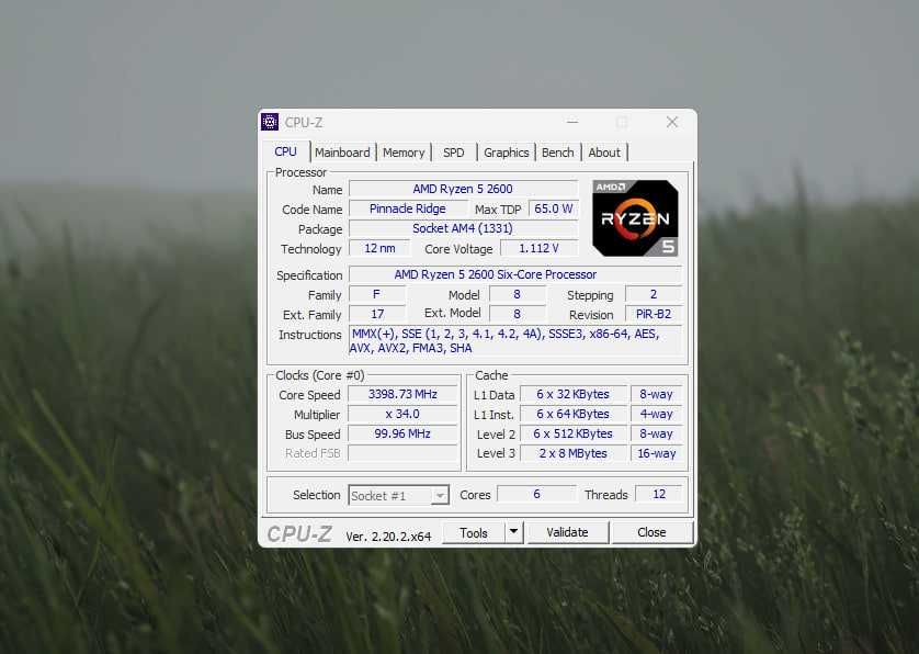 процесор ryzen 5 2600
