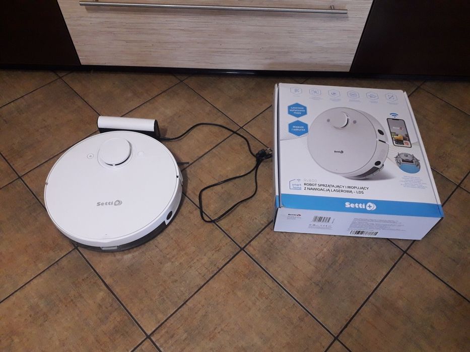 SETTI+ RV800 ROBOT sprzątający i mopujący z nawigacją laserową LDS