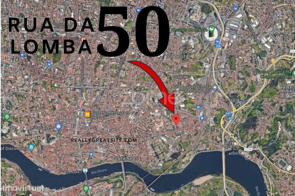 Moradia T2 em lote com 95 m2 de terreno, centro do Porto