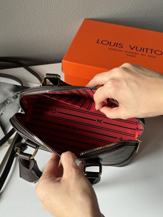 Жіноча сумка louis vuitton alma женская сумка кросбоди клатч луи альма коричневая сумочка