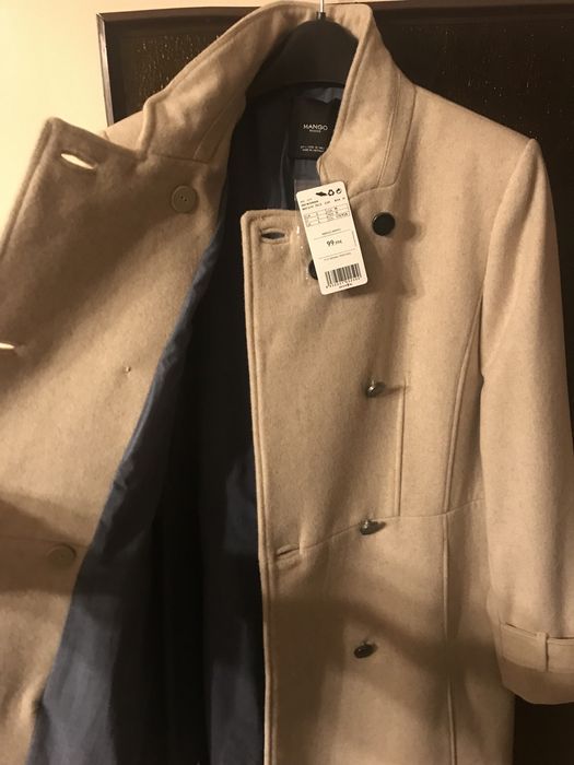 Płaszcz MANGO Abrigo Army
