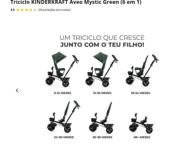 Triciclo  Kindderkraft Verde