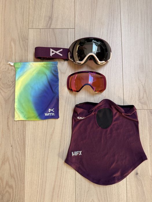 Gogle narciarskie snowboardowe z dwoma szybkami i maską Anon wm1 mfi
