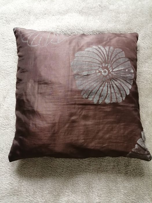 Koc brązowy + poduszka
