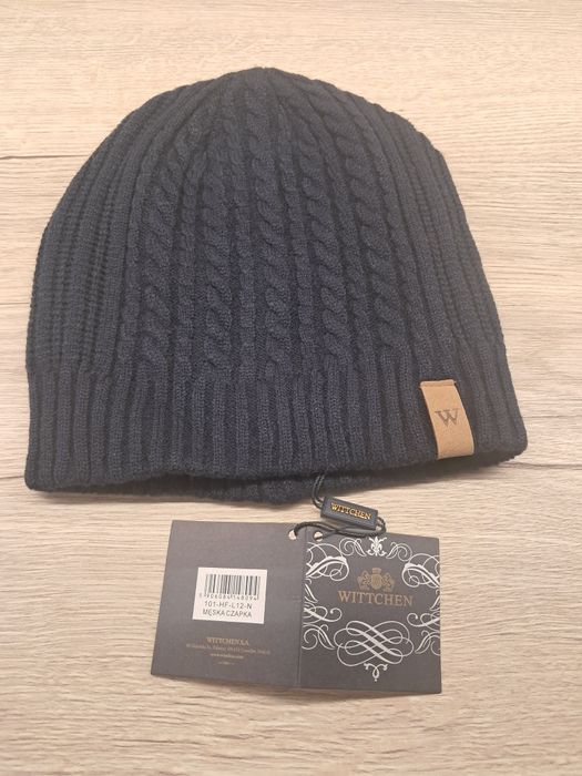 Czapka męska Wittchen granatowa