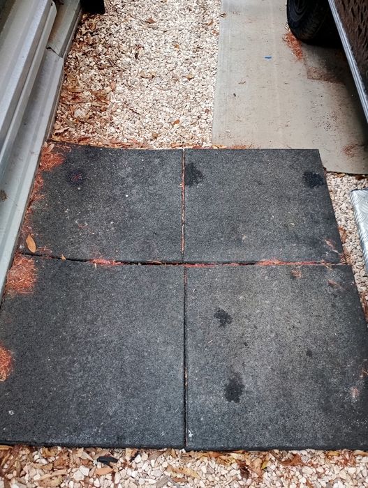 4 placas de pavimento de amortecimento