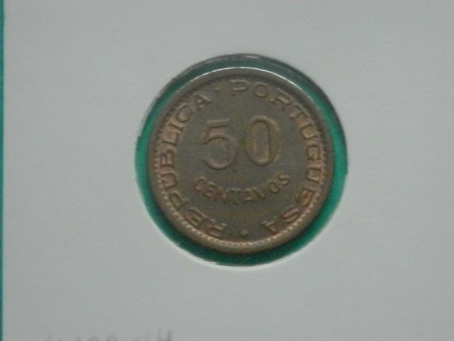 1259 - Angola: 50 centavos 1954 bronze, por 2,00