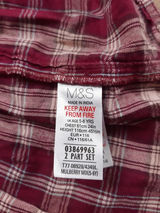 Sukienka 116 kratka Marks and Spencer długi rękaw świąteczna