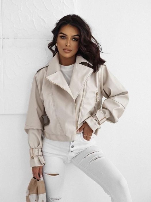 Kurtka damska ramoneska ekoskóra