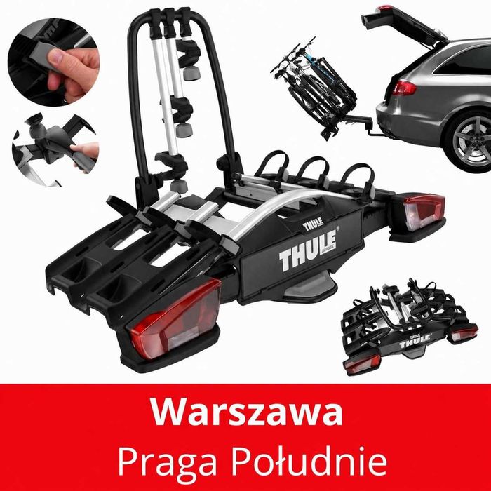 Thule VeloCompact 926 3 rowery 13-pin Bagażnik rowerowy na hak Praga