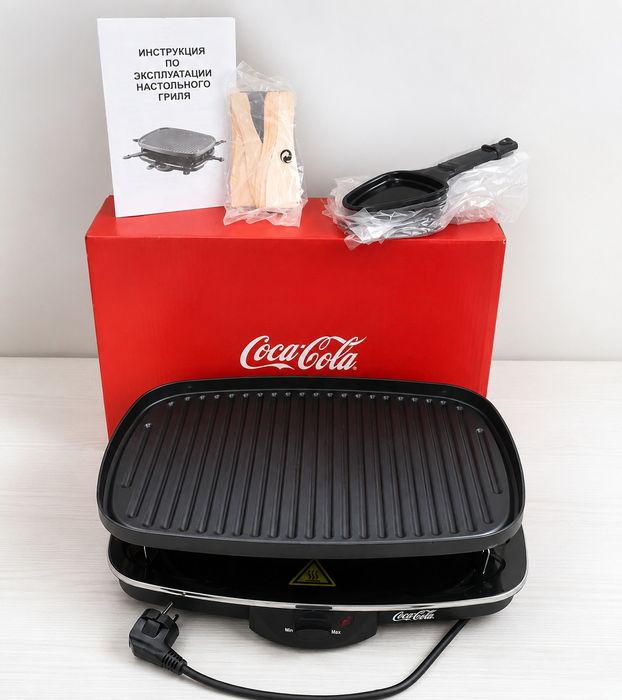 Електрогриль Coca-Cola Raclette | Новий | Повний комплект