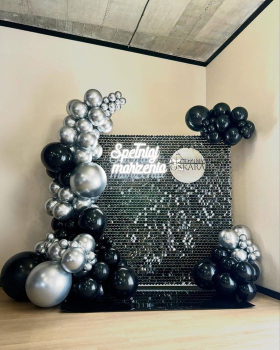 Ścianki do zdjeć, dekoracje balonowe.