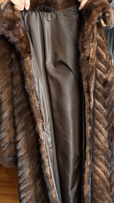 Шуба норкова натуральна