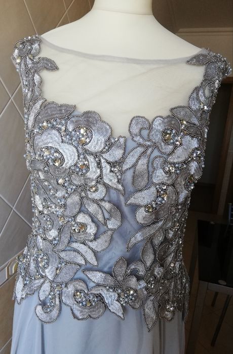 Vestido cerimónia cinza ou burdeos X&M Collection - NOVO