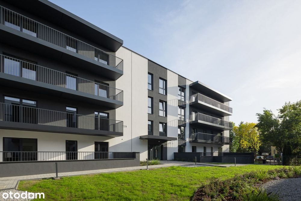 Nowoczesne 2 pokojowe mieszkanie z dwoma dużymi tarasami - 44,96 m2