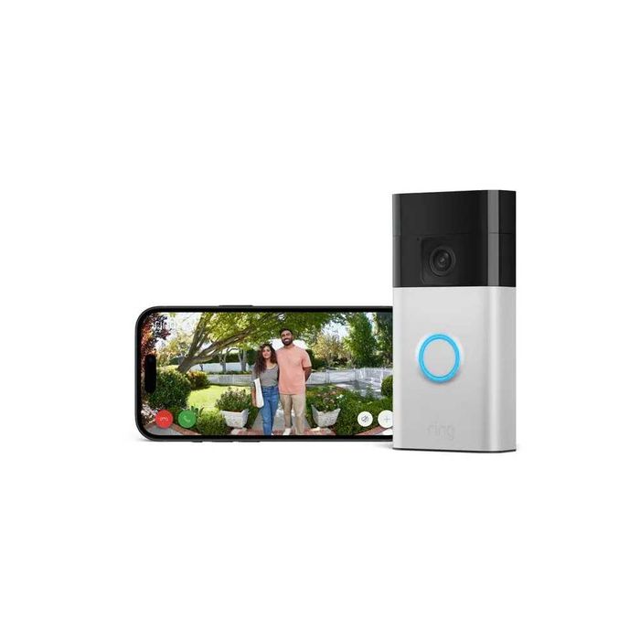 Ring Battery Video Doorbell 2024 – Campainha Inteligente com Vídeo HD 1440p e Visão Noturna a Cores NOVO